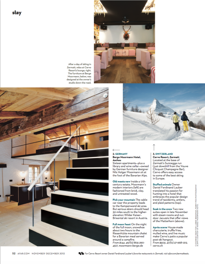 modern ski lodges, AFAR, Serena Renner