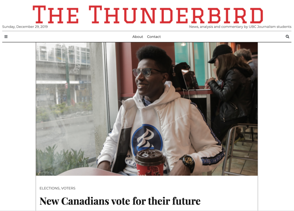 New Canadians, refugees, Serena Renner, The Thunderbird